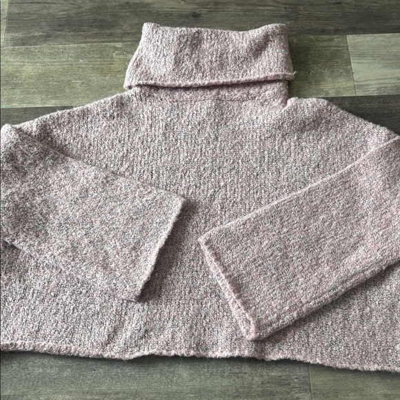 Sincerly Jules Sweaters - Sincerely Jules crop sweater cozy pink turtle neck